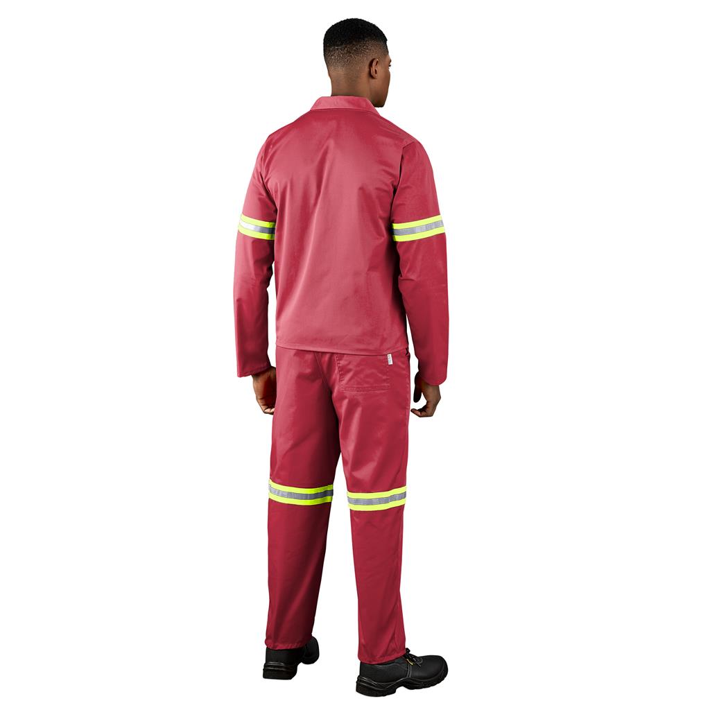 Trade Polycotton Conti Suit - Reflective Arms & Legs - Yellow Tape - Image 2