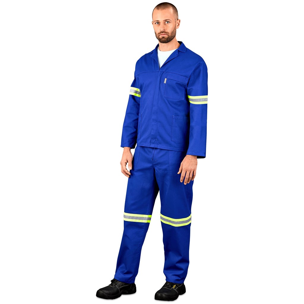 Technician 100% Cotton Conti Suit - Reflective Arms & Legs - Yellow Tape - Image 6