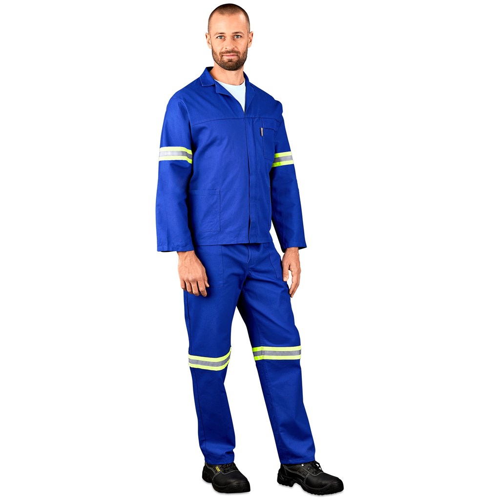 Technician 100% Cotton Conti Suit - Reflective Arms & Legs - Yellow Tape - Image 4