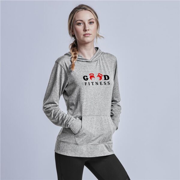 Ladies Fitness Lightweight Hooded Sweater