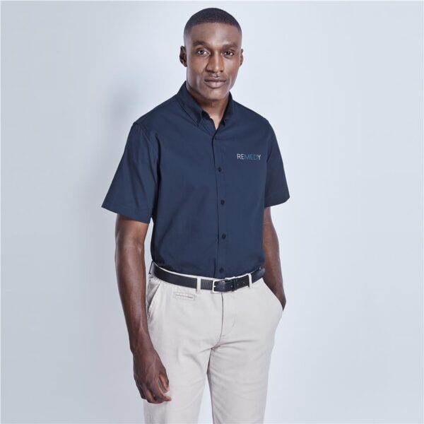 Short Sleeve Brushed Cotton Twill Moderna Shirt
