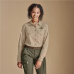 Ladies Long Sleeve Mawenzi Twill Shirt