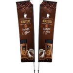 Legend 3M Sublimated Telescopic Double-Sided Flying Banner - 1 complete unit