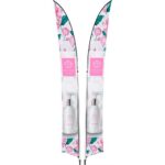 Legend 4M Sublimated Arcfin Double-Sided Flying Banner - 1 complete unit