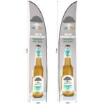 Legend 3m Sublimated Arcfin Double-Sided Flying Banner Skin (Excludes Hardware)