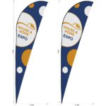 Legend 4m Sublimated Sharkfin Flying Banner Skin - Set Of 2 (Excludes Hardware)