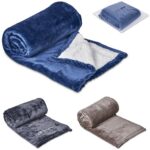 Serendipio Glacial Sherpa Fleece Blanket