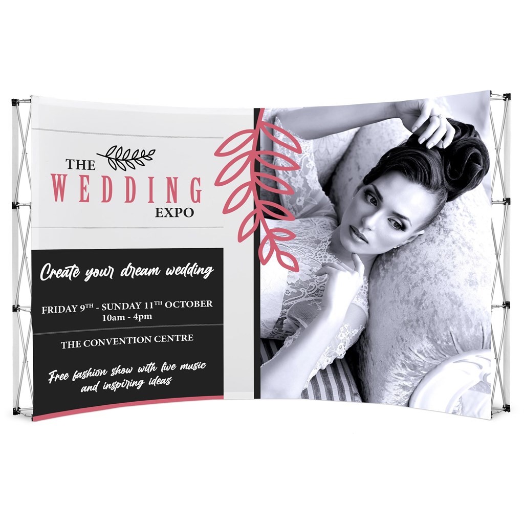 Legend Curved Banner Wall 3.5m x 2.25m - Image 24