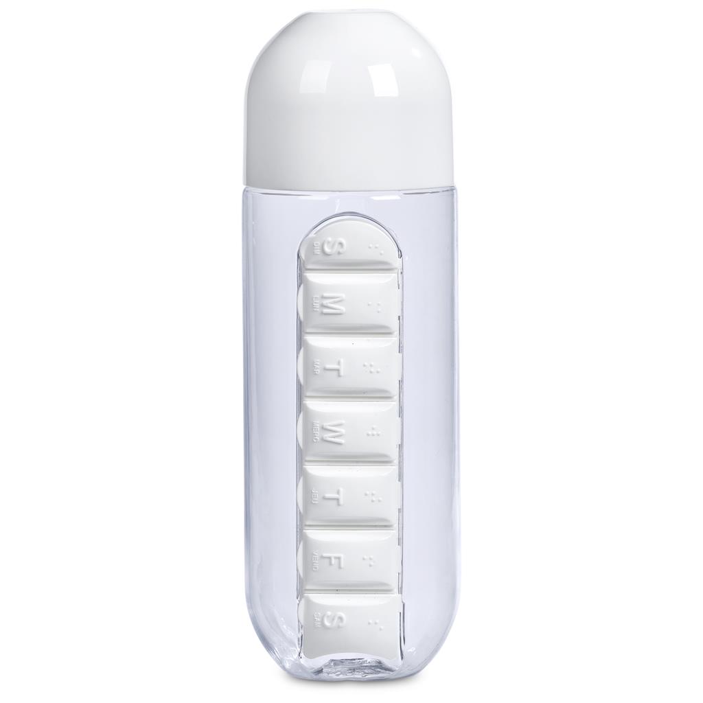 Altitude Vita-Stream Pill Box Plastic Water Bottle - 600ml - Image 2