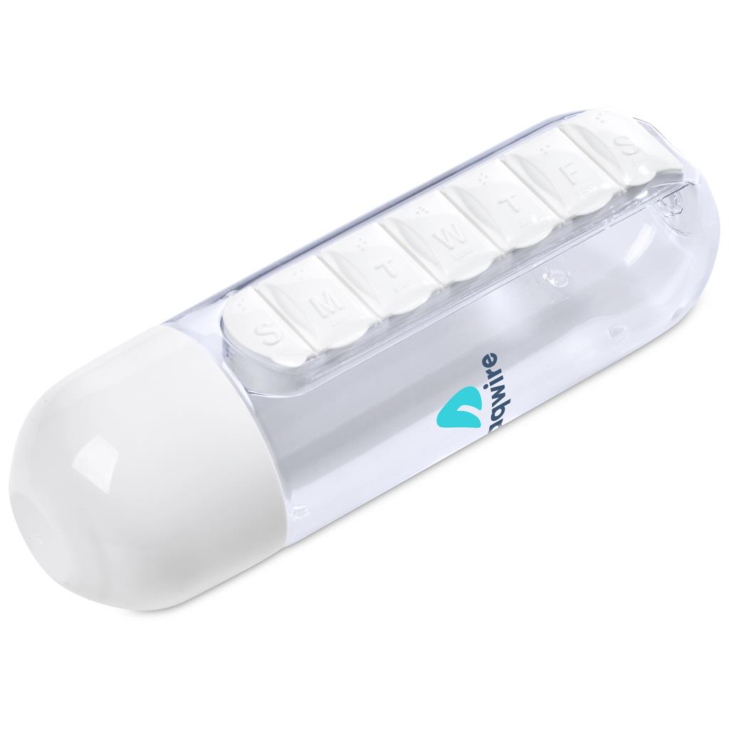 Altitude Vita-Stream Pill Box Plastic Water Bottle - 600ml - Image 6