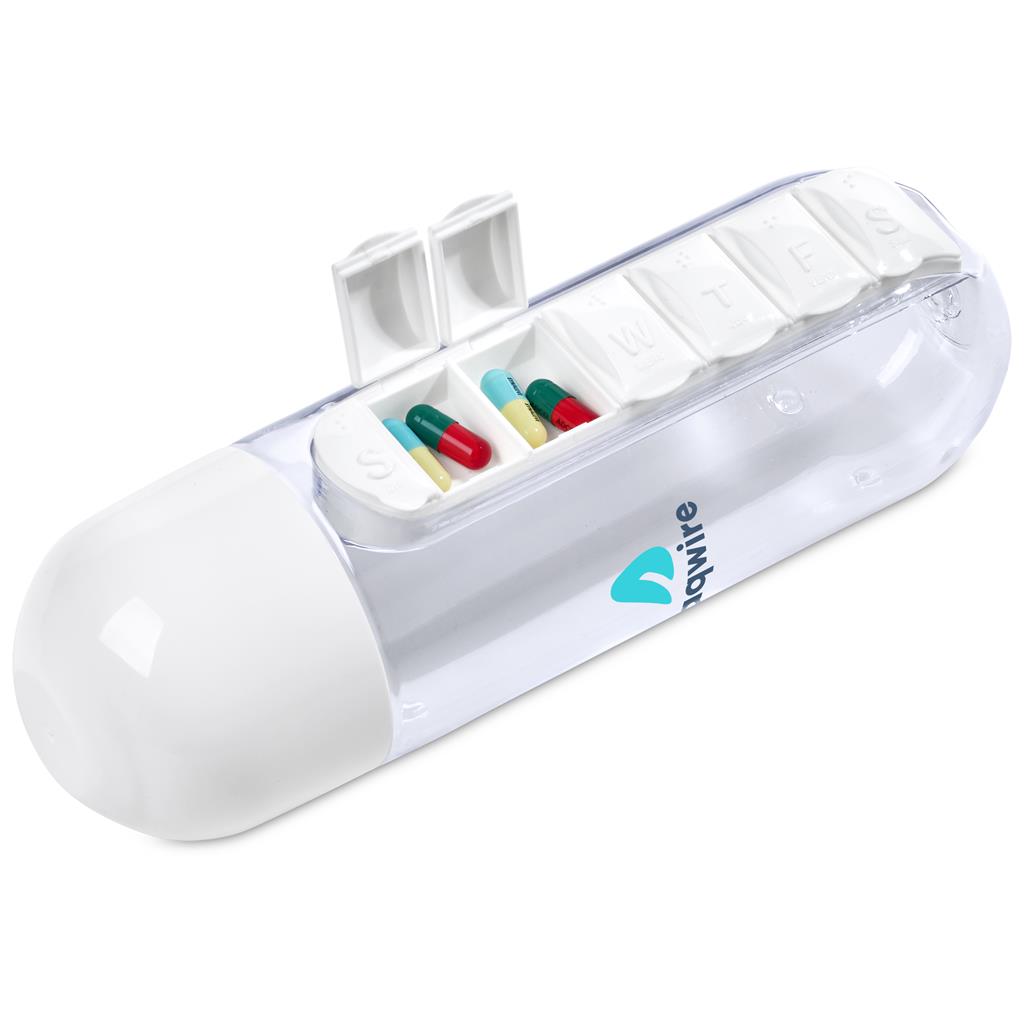 Altitude Vita-Stream Pill Box Plastic Water Bottle - 600ml - Image 22