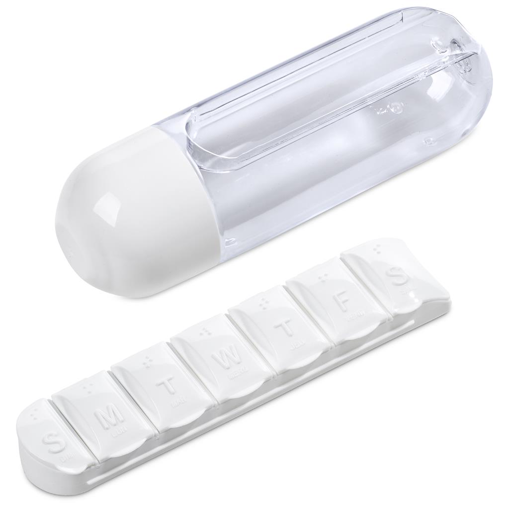 Altitude Vita-Stream Pill Box Plastic Water Bottle - 600ml - Image 7