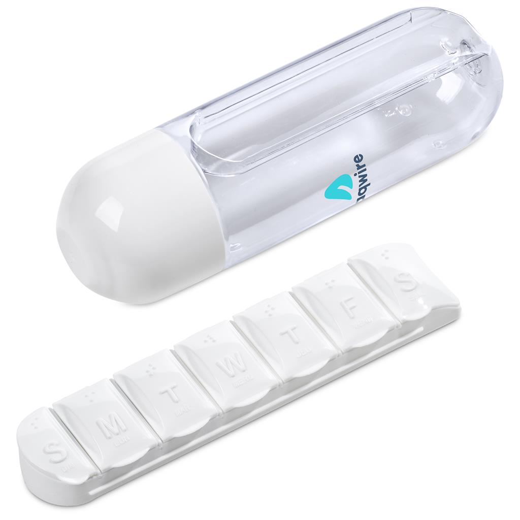 Altitude Vita-Stream Pill Box Plastic Water Bottle - 600ml - Image 15