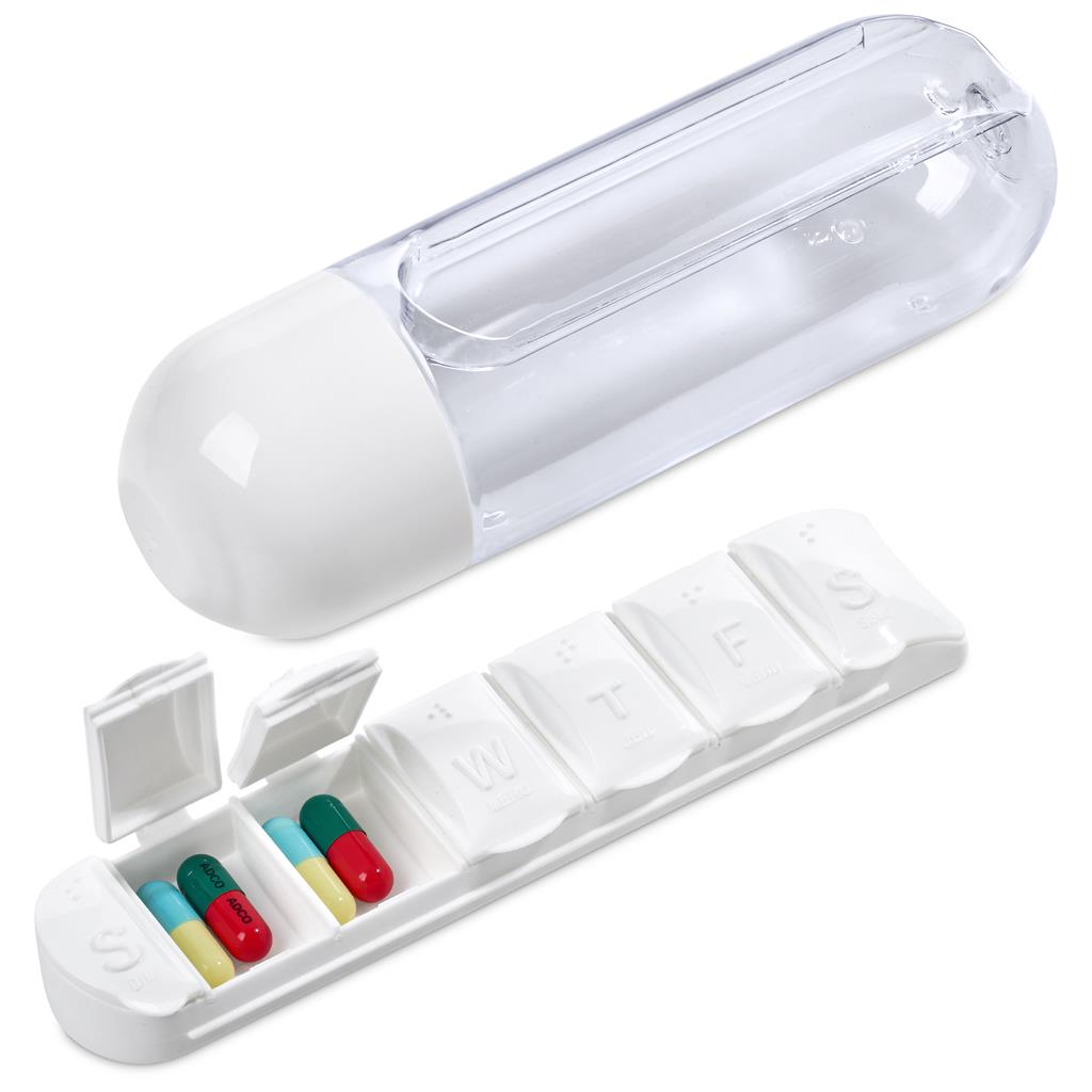 Altitude Vita-Stream Pill Box Plastic Water Bottle - 600ml - Image 17