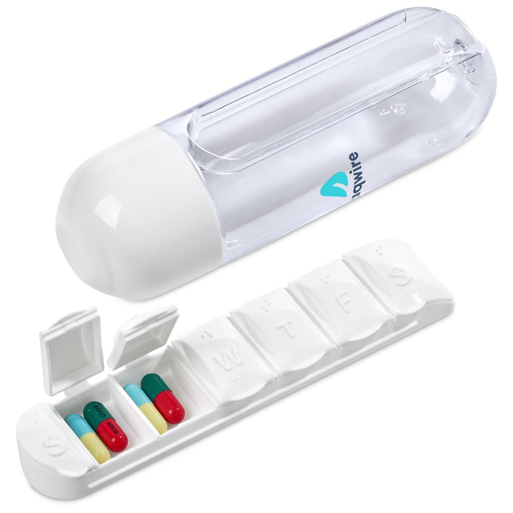 Altitude Vita-Stream Pill Box Plastic Water Bottle - 600ml - Image 10