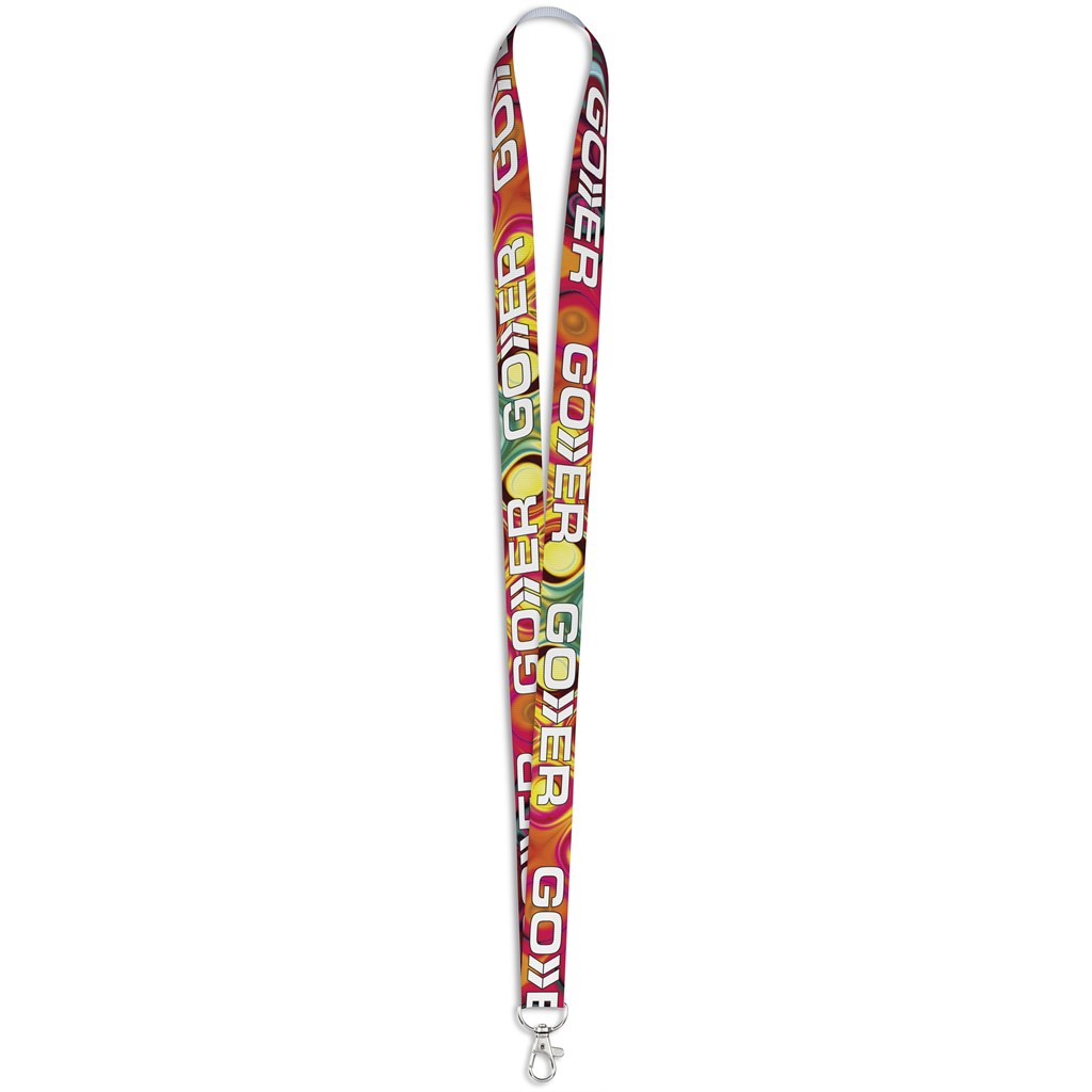 Altitude Snap Hook Clip Double-Sided Sublimation Petersham Lanyard - Image 3