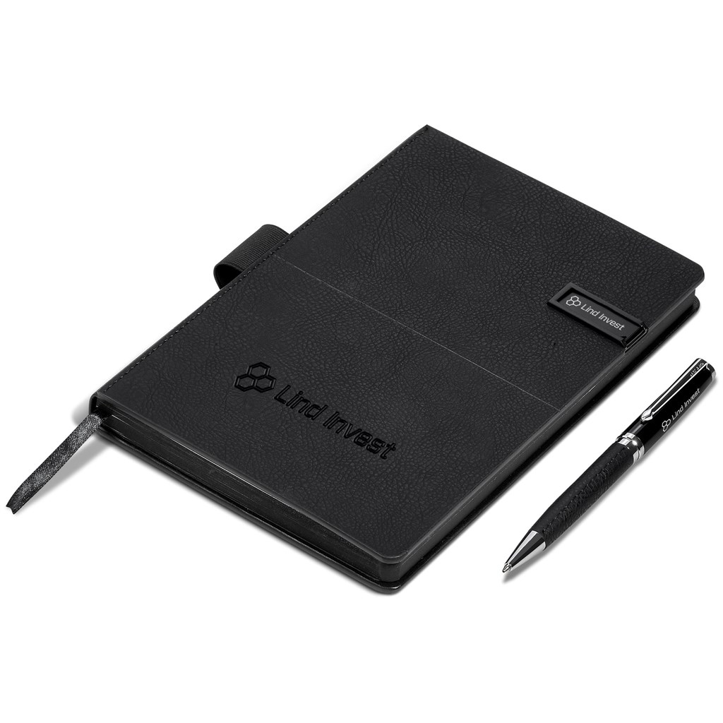 Alex Varga Corinthia Flash Drive Notebook & Pen Set - 32GB - Image 7