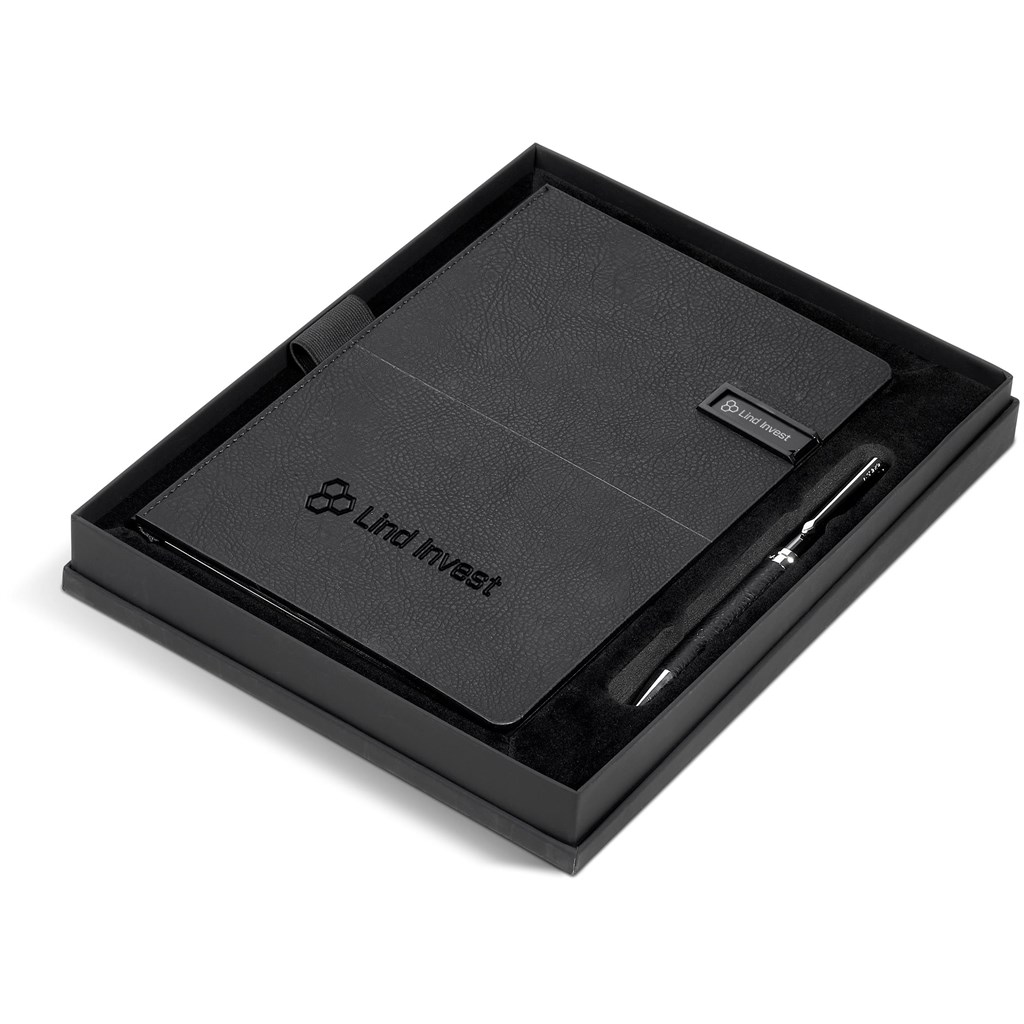 Alex Varga Corinthia Flash Drive Notebook & Pen Set - 32GB - Image 9