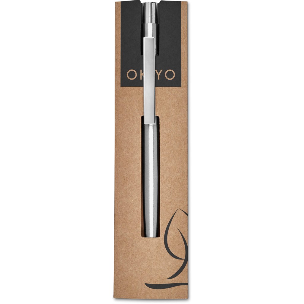Okiyo Mio Recycled Stainless Steel Ball Pen - Image 7