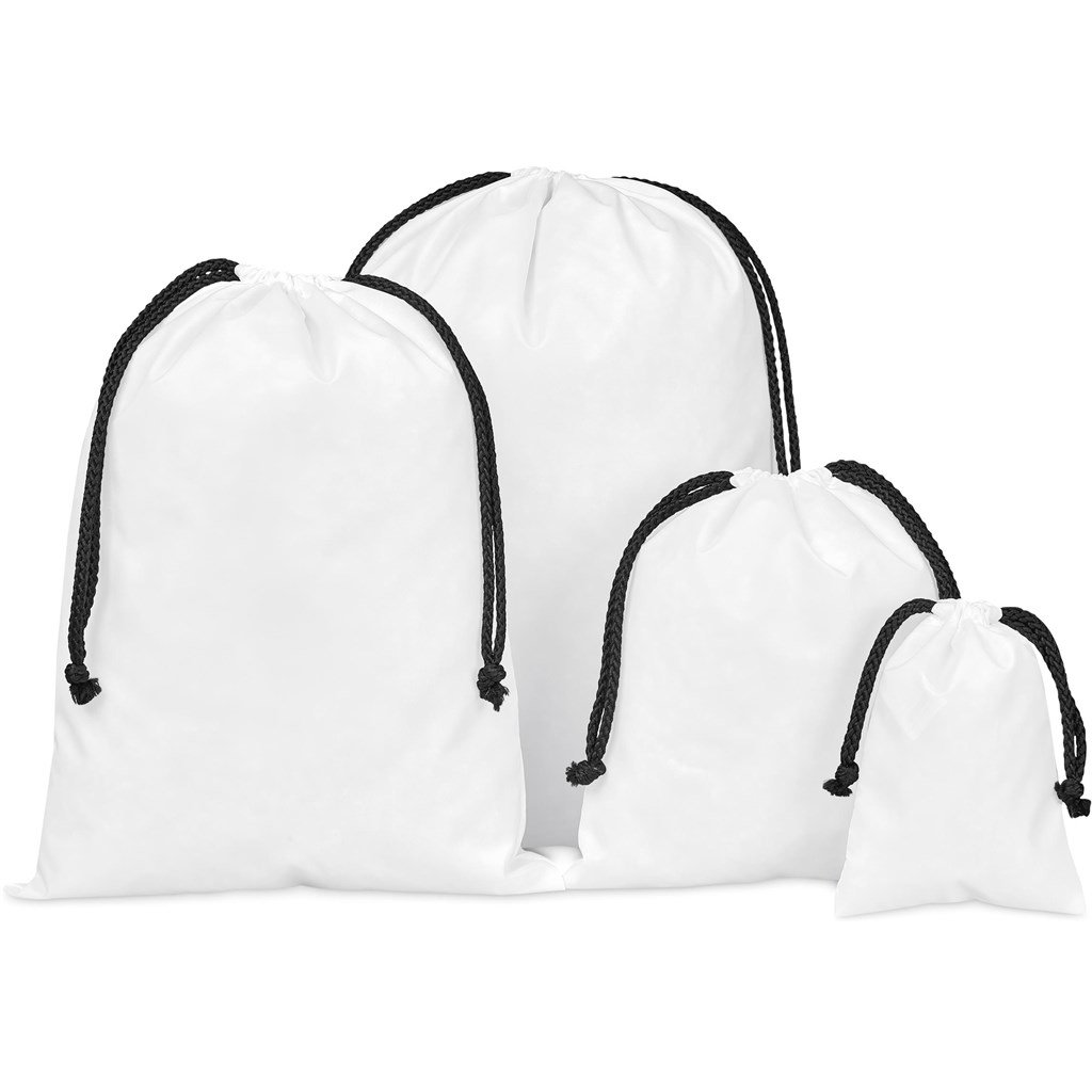 Pre-Production Sample Hoppla Benguela Jumbo Polyester Drawstring Pouch - Image 6