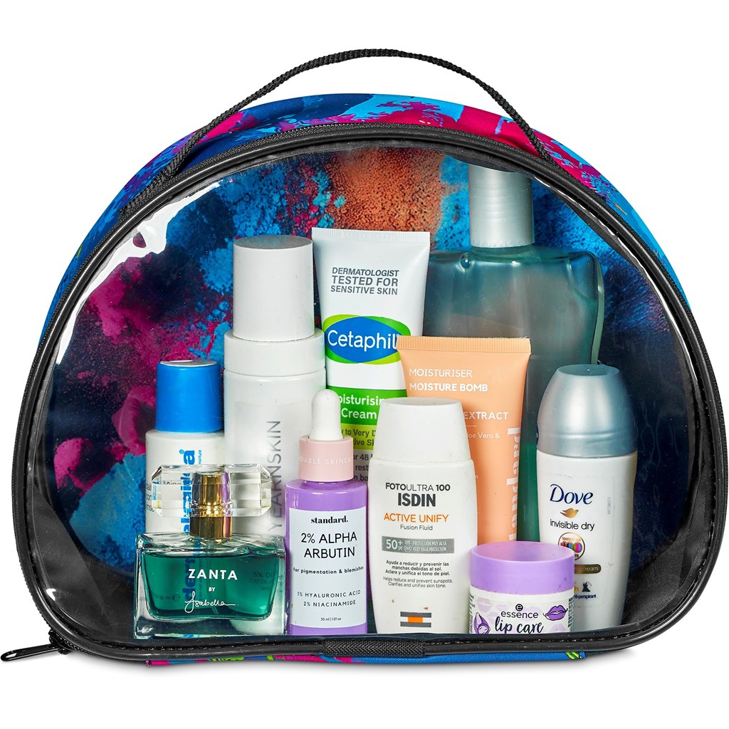 Pre-Production Sample Hoppla Aloe Toiletry Bag With PVC Front Window - Image 4