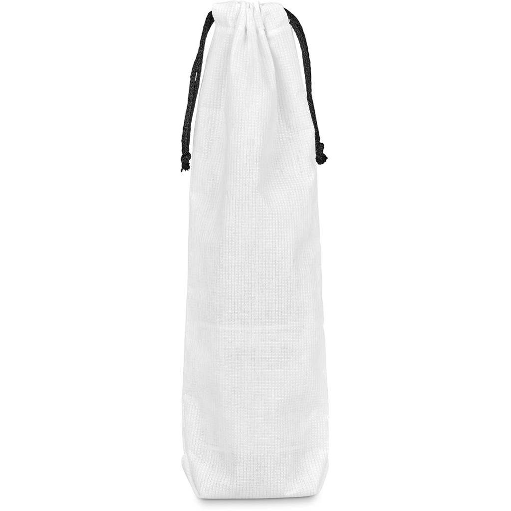 Pre-Production Sample Hoppla Tipsy RPET Wine Bottle Drawstring Bag - Image 7