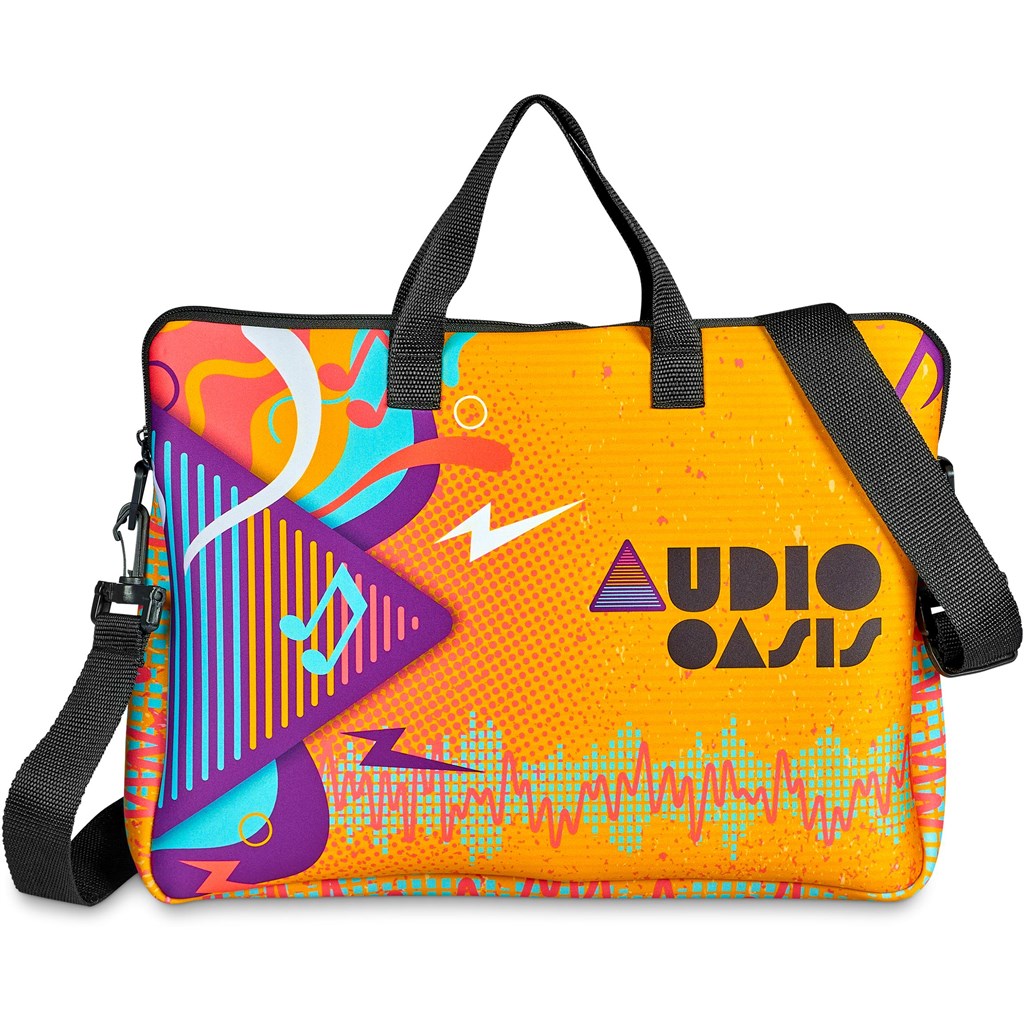 Pre-Production Sample Hoppla Nimbus Neoprene Laptop Sleeve with Handles & Shoulder Strap – 15 -16 in - Image 14