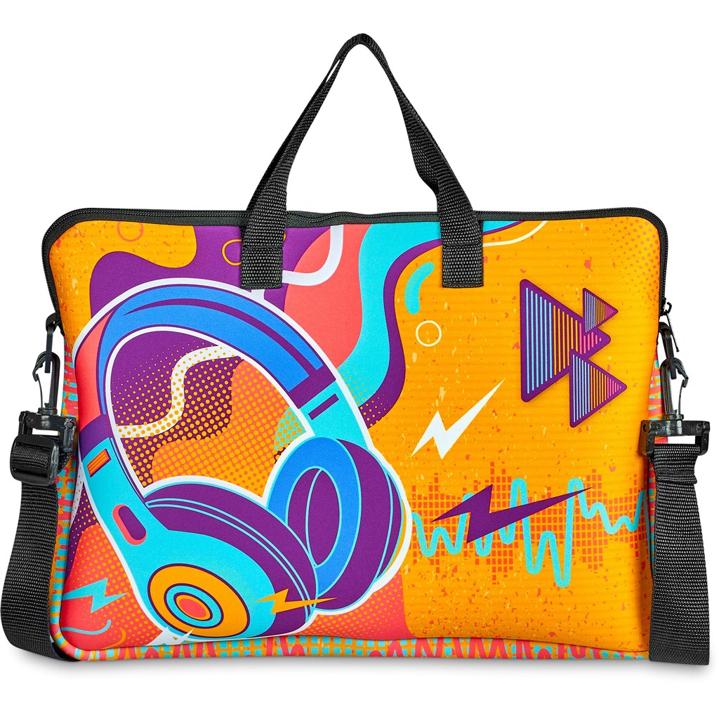 Pre-Production Sample Hoppla Nimbus Neoprene Laptop Sleeve with Handles & Shoulder Strap – 15 -16 in - Image 8