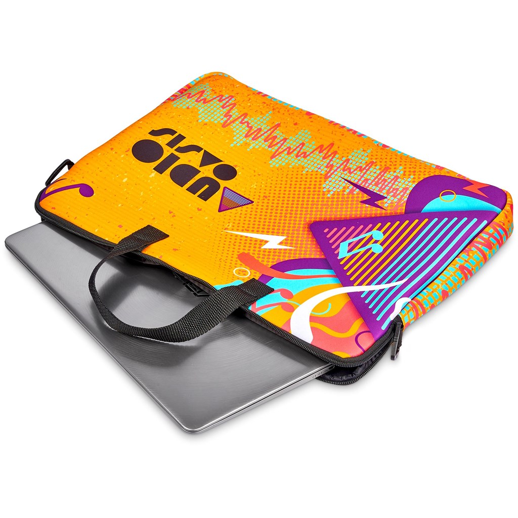 Pre-Production Sample Hoppla Nimbus Neoprene Laptop Sleeve with Handles & Shoulder Strap – 15 -16 in - Image 6