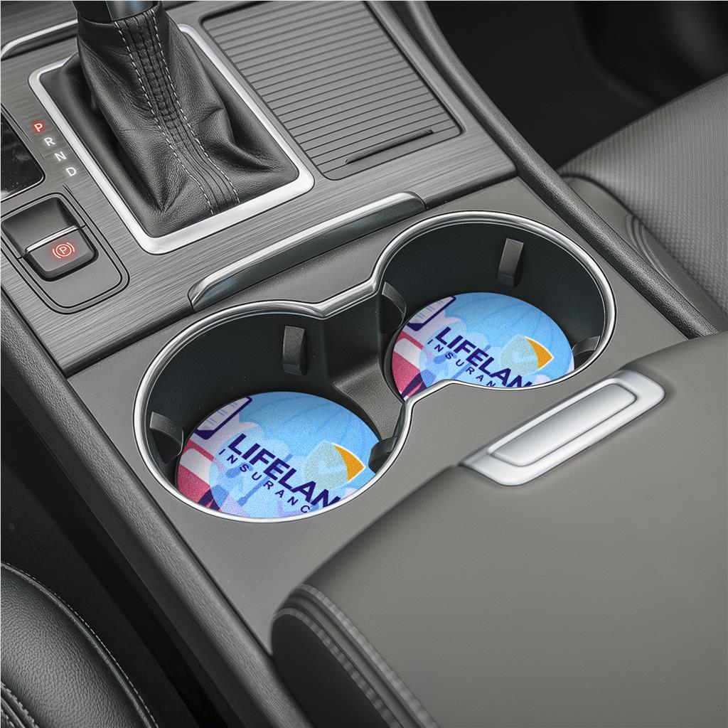 Pre-Production Sample Hoppla Cuppa Neoprene Car Cup Coaster - Image 4