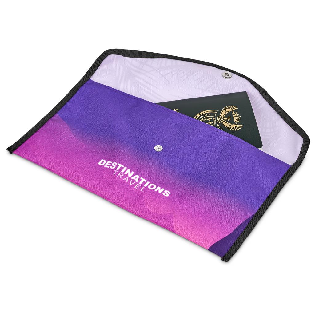 Pre-Production Sample Hoppla Flitz Polyester Travel Wallet - Image 3