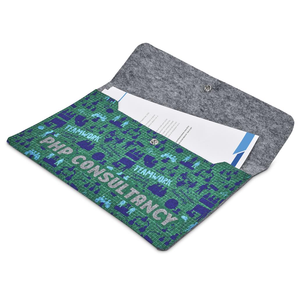 Pre-Production Sample Hoppla Revo RPET Felt Document Holder - Image 8