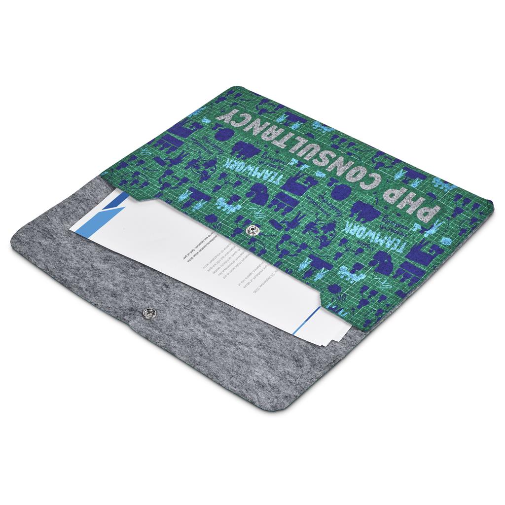 Pre-Production Sample Hoppla Revo RPET Felt Document Holder - Image 11