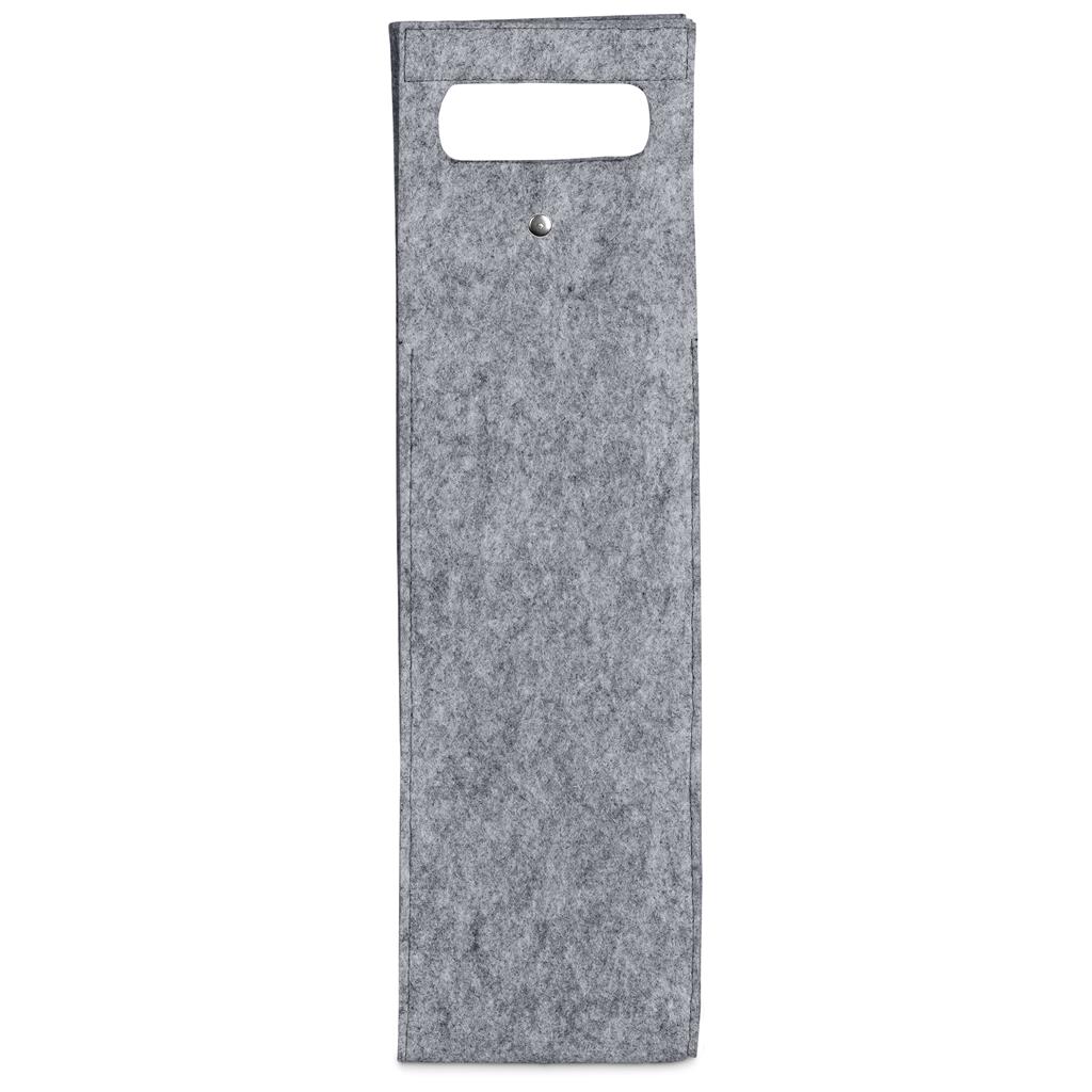 Pre-Production Sample Hoppla Velto RPET Felt Single Wine Carrier - Image 6