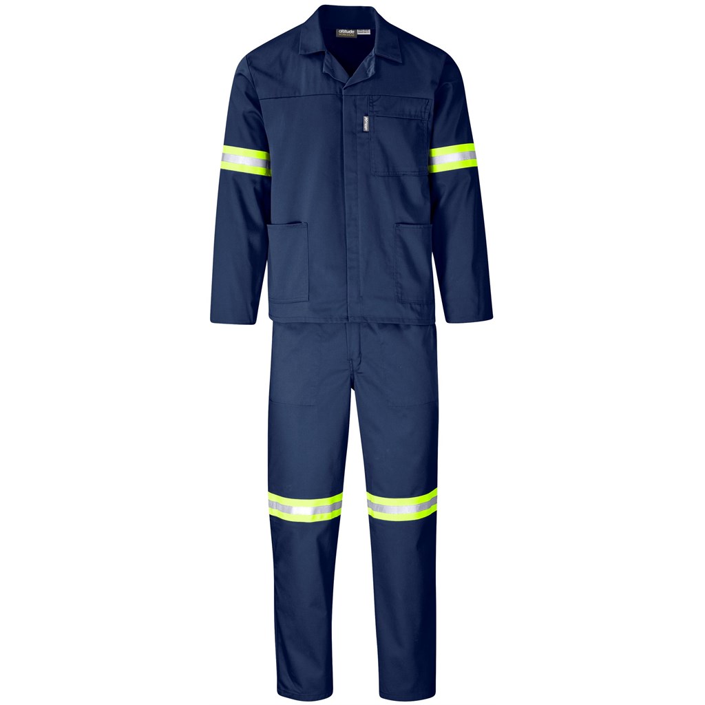 Trade Polycotton Conti Suit - Reflective Arms & Legs - Yellow Tape - Image 19