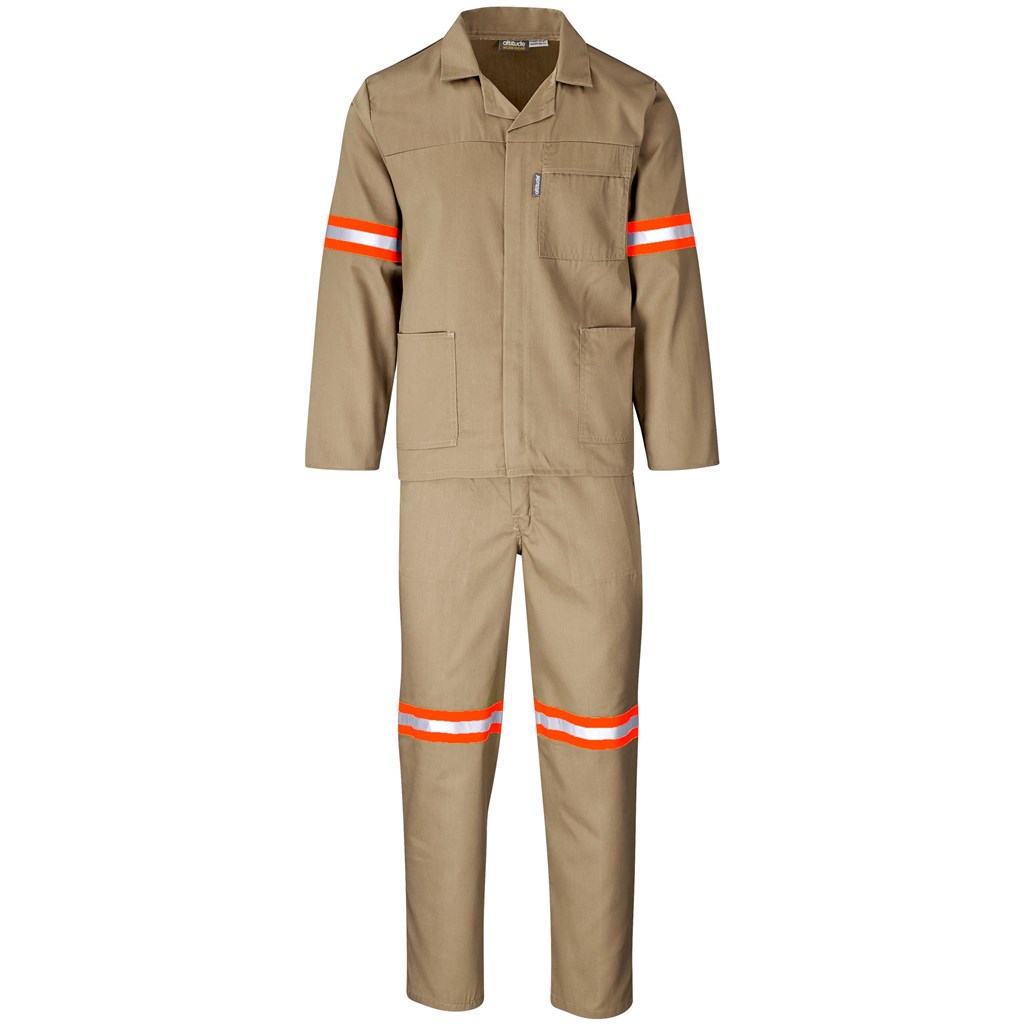 Trade Polycotton Conti Suit - Reflective Arms & Legs - Orange Tape - Image 13