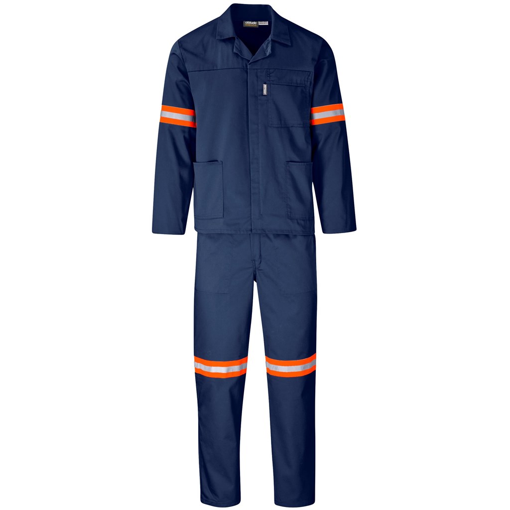 Trade Polycotton Conti Suit - Reflective Arms & Legs - Orange Tape - Image 14