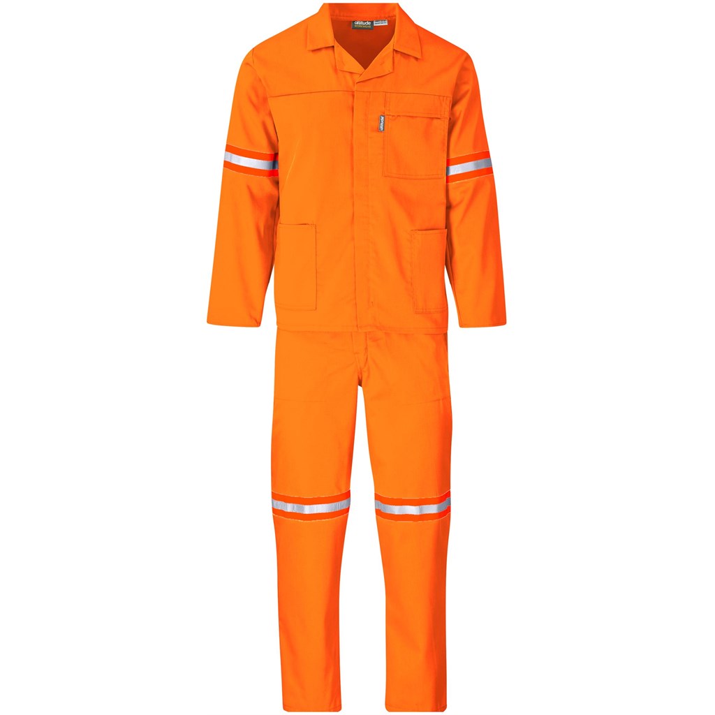 Trade Polycotton Conti Suit - Reflective Arms & Legs - Orange Tape - Image 15