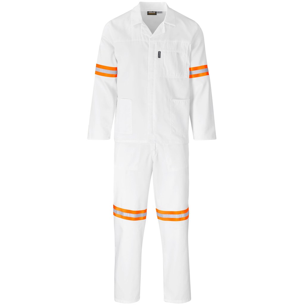 Trade Polycotton Conti Suit - Reflective Arms & Legs - Orange Tape - Image 18