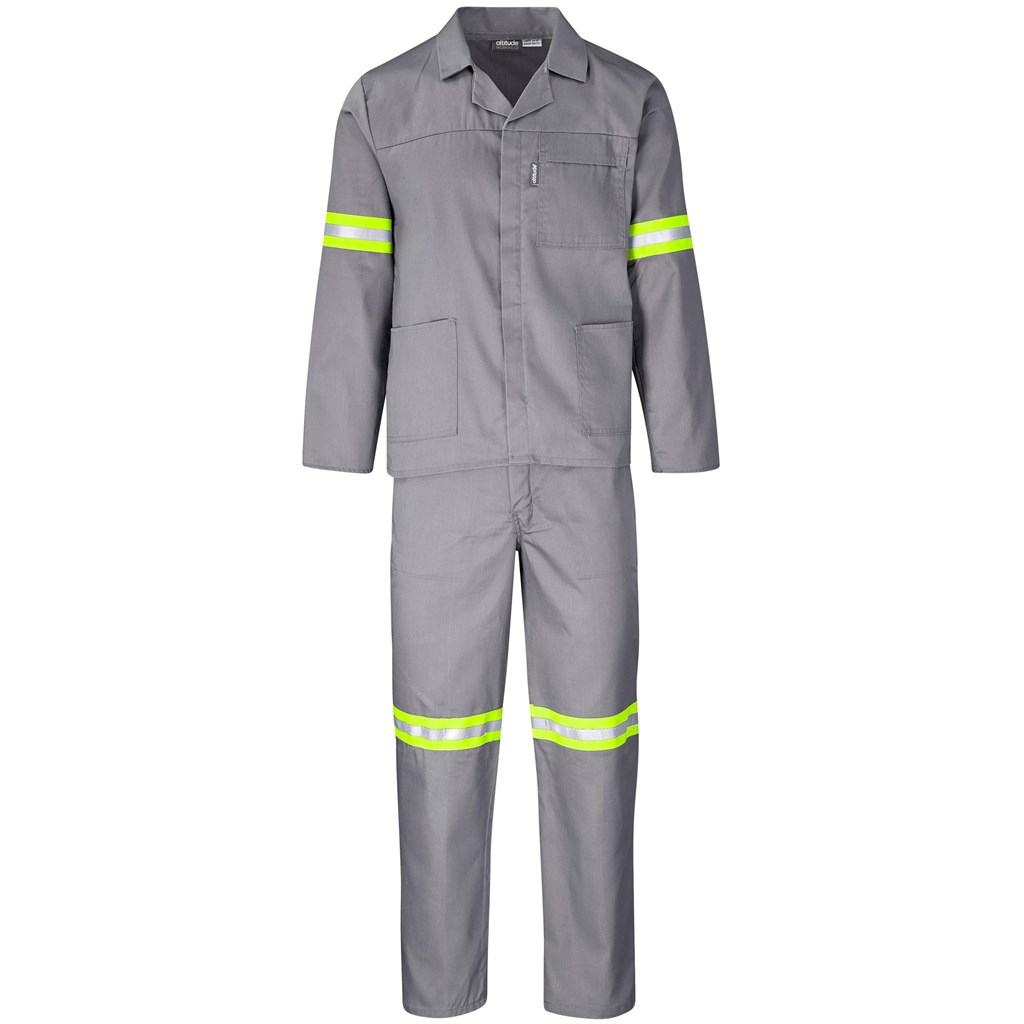 Trade Polycotton Conti Suit - Reflective Arms, Legs & Back - Yellow Tape - Image 10