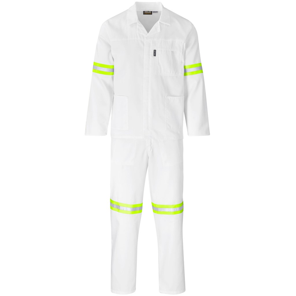 Trade Polycotton Conti Suit - Reflective Arms, Legs & Back - Yellow Tape - Image 16