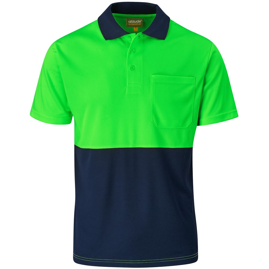Inspector Two-Tone Hi-Viz Golf Shirt - Image 6