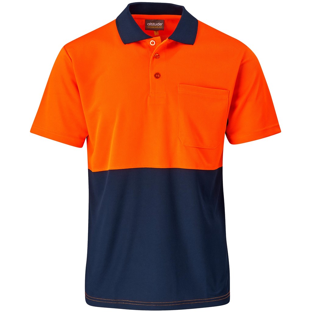 Inspector Two-Tone Hi-Viz Golf Shirt - Image 7