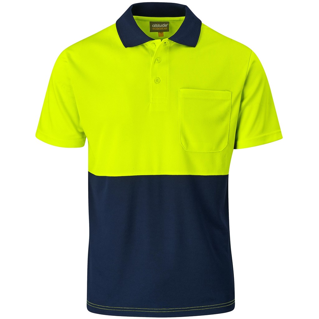 Inspector Two-Tone Hi-Viz Golf Shirt - Image 8