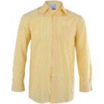 Mens Long Sleeve Drew Shirt - Yellow