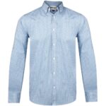 Mens Long Sleeve Edinburgh Shirt - Blue