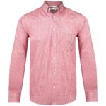 Mens Long Sleeve Edinburgh Shirt - Red