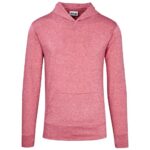 Mens Fitness Lightweight Hooded Sweater - Red