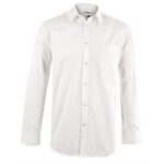 Mens Long Sleeve Haiden Shirt - White