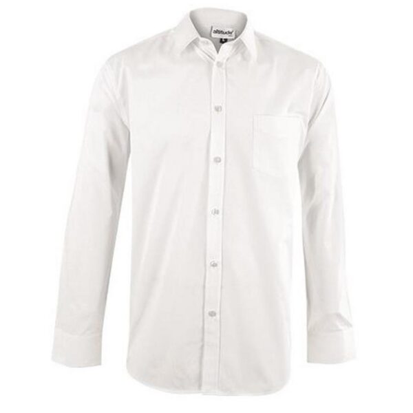Mens Long Sleeve Haiden Shirt - White